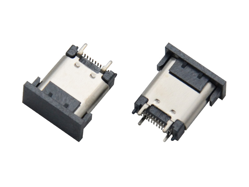 TYPE C 24P直立式 SMT H=10